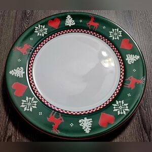 Vintage 92 Northwoods Christmas China "legend of northwoods" JCPENNY Set of 18